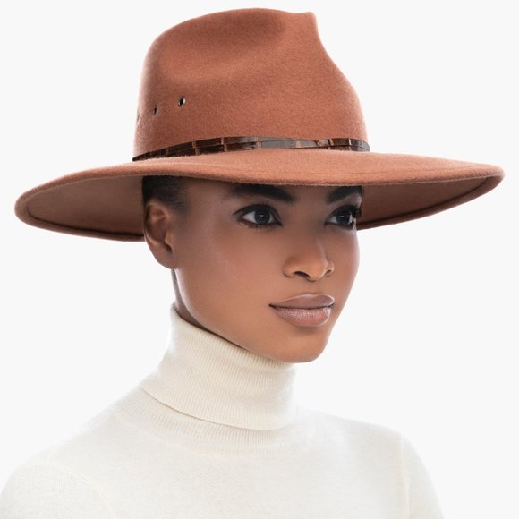 Jade Wool Felt Fedora Hat main image 4